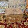 Embossed Brass Coal Box  or Log Bin Image 2