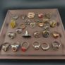 Lot of 24 Antique Rings  Mixed Brass Damaged Antique Style Ring Collection Image 4
