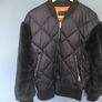Fur sleeved bomber jacket Image 2