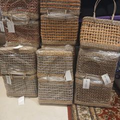 job lot of wicker bags