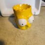 The Simpsons Bart Simpson Ceramic Single Yellow Egg Cup Holder Collectible Image 3