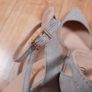 Raid Grey Pointed Toe Ankle Strap Block Heel Court Shoes 7UK/40EU Image 8