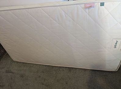 Natural baby and toddler mattress+cotton mattress cover, little green sheep