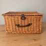 Large Wicker Picnic Hamper Basket with Handle Image 4