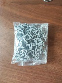 LEGO 70pcs light bluish grey technic, pin connector perpendicular 3L with 4 pins