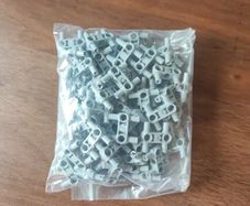 LEGO 70pcs light bluish grey technic, pin connector perpendicular 3L with 4 pins