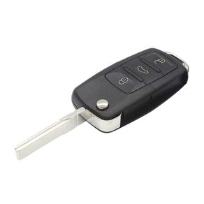 3 Button Flip Fob Remote Folding Key Case Shell for VW VOLKSWAGEN Tiguan Golf Sagitar Polo MK6 Uncut Blade Fob