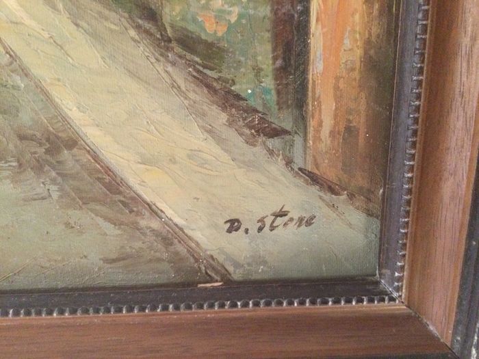 Art - Oil on Canvas- ( Parisian Scene) ( Reduced)