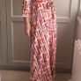 Pieces abstract print belted shirt dress Image 3