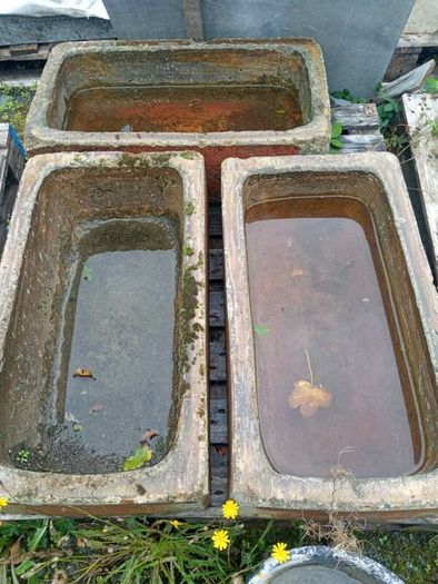 Antique cattle troughs