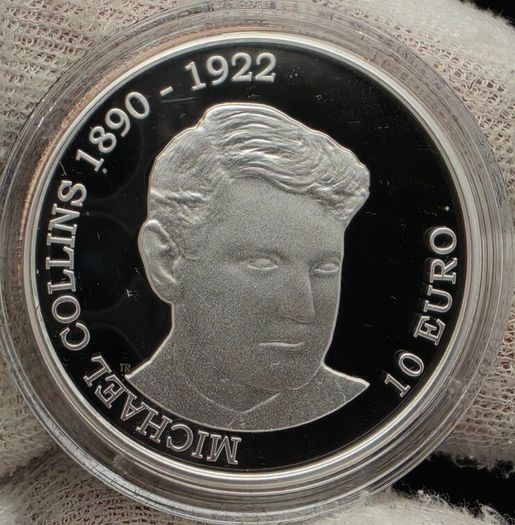 Ireland 2012 Silver and Gold Proof Coin Set Michael Collins 1890-1922 Commemorative Coins in Original Holder with COA