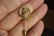 Vintage Sport Pin Badge Athletics Discus Throw