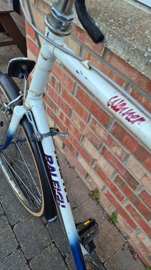 Classic vintage retro road racing bike raleigh