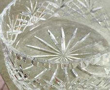 A large Cavan Crystal fruit bowl.