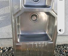 Teka double stainless sink and basket