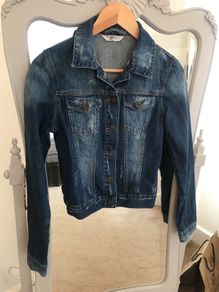 Vintage Cropped  Denim jacket size 8