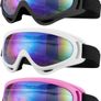 Ski Goggles, Motorcycle Goggles, 3 Pack Snowboard Snow Goggles for Men Women Adult Youth (FREE POSTAGE) Image 2