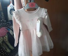 baby girl tulle dress and tights