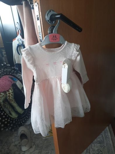 baby girl tulle dress and tights