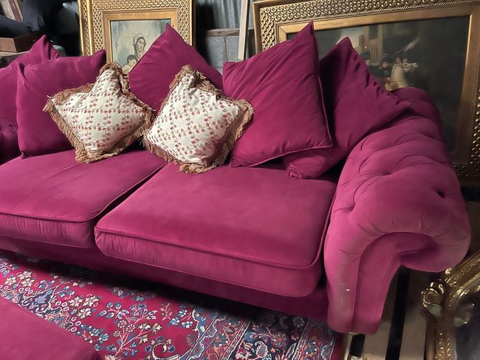 Large pick sofa