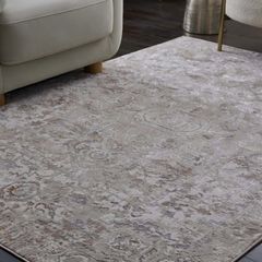 Light Grey Oriental Design Rug by NEXT