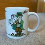 Vintage Irish Coffee Mug "When Irish Eyes Are Smiling" Leprechaun Fiddle Accordion Image 3
