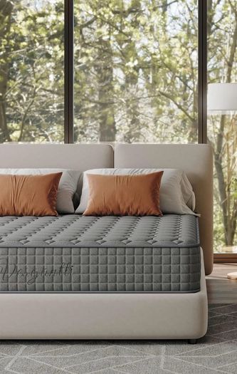 4FT Small Double Mattress, 10 Inch Hybrid Mattres with Breathable