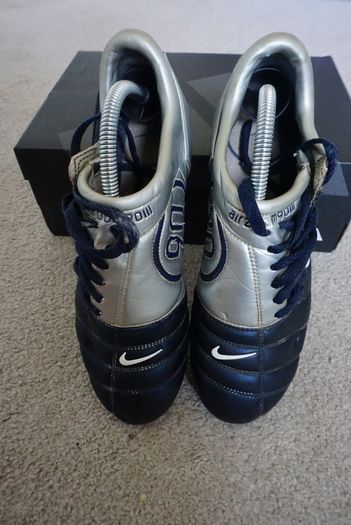 Football Boots Nike Air Zoom Total 90 III Navy/Silver (2004) Size 7.5UK SG