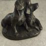 Small Cold Cast Bronze Sculpture Of Two Labrador Pups Image 5