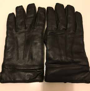 Next Men's Black Leather Gloves