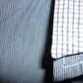 Boys Fine striped blue and white shirt with double collar 7-8 years Image 3