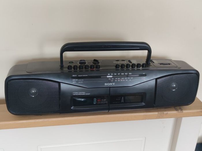 Retro Sony Radio Cassette Recorder Stereo