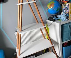 4-Tier Wooden Ladder Shelf