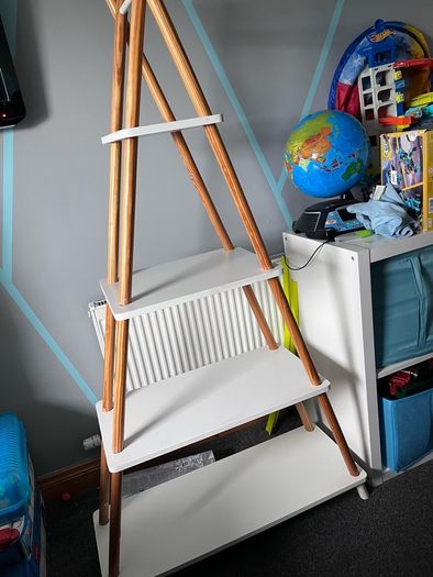 4-Tier Wooden Ladder Shelf