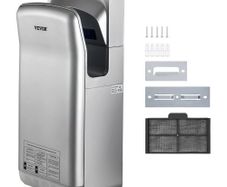 Jet Hand Dryer, Premium Electric Commercial Blade Hand Dryer, ABS Air Dryer Hand with HEPA Filtration Wall Mount Hand Dryer, 2000W 220V