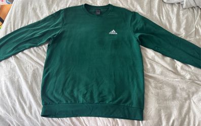 Adidas Green Short-Sleeve Sweatshirt L