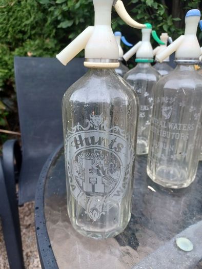 Soda  Syphon, Glass Bottles ,  Antique Pub Memorabilia