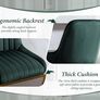 2 X Bar stools Velvet Luxurious Comfort & Sleek Style Image 2