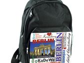 Large Black personalised custom printed school bags / back to school stationery
