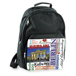 Large Black personalised custom printed school bags / back to school stationery