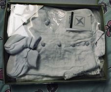 Baby boy pure linen christening outfit 0-6months