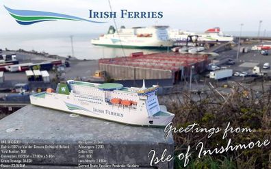 Isle Of Inishmore Irish Ferries Card Model Ferry Kit