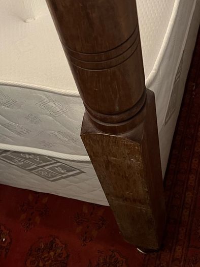 Vintage Four Poster bed, king sized divan base