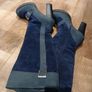 Velour leather knee high boots size 40 Image 3