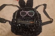 Girls glitter ears backpack