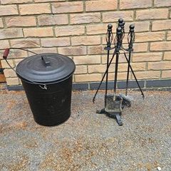 Coal bucket and fire accessories