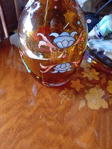 Vintage amber vase