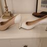 Fabulous Nude and White Geox Respira  Shoes Size 38.5 Image 9