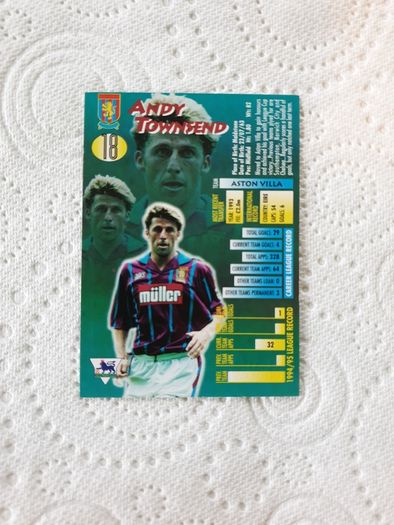 Andy Townsend Aston Villa Football Trading Card 1995 to 1996