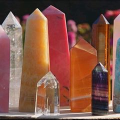 Variety of Crystal/Gemstone Towers, Rose Quartz, Clear Quartz, Howlite, Tigers Eye and more